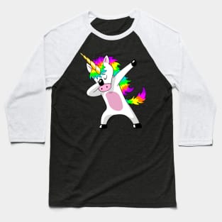 Dabbing Unicorn Dab Cute Summer Baseball T-Shirt